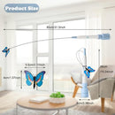 Upgraded 360° Automatic Butterfly Cat Toy with Strong Suction Base, USB Rechargeable