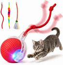 Interactive Automatic Rolling Chase Ball Toy for Cats & Dogs with Touch Activation & USB Charging