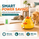 Automatic 360° Flying Bird Cat Toy with Suction Cup, USB-C Rechargeable Interactive Wand