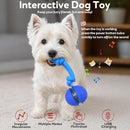 Automatic Moving Dog Ball with Rope, Interactive Rechargeable Toy with 3 Play Modes