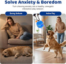 Smart Interactive Dog Ball for Aggressive Chewers, E-TPU Automatic Rolling Toy with RGB Light