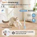 Upgraded 360° Automatic Butterfly Cat Toy with Strong Suction Base, USB Rechargeable