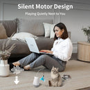 Rechargeable 360° Automatic Rotating Feather Wand Cat Toy with Tumbler Design