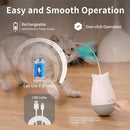 Rechargeable 360° Automatic Rotating Feather Wand Cat Toy with Tumbler Design