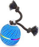 Smart Interactive Dog Ball for Aggressive Chewers, E-TPU Automatic Rolling Toy with RGB Light