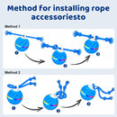 Smart Interactive Dog Ball for Aggressive Chewers, E-TPU Automatic Rolling Toy with RGB Light
