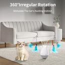 Rechargeable 360° Automatic Rotating Feather Wand Cat Toy with Tumbler Design